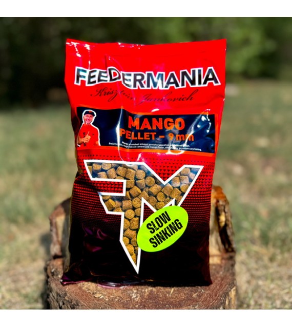 Feedermánia Slow Sinking Pellet 9mm - Mango