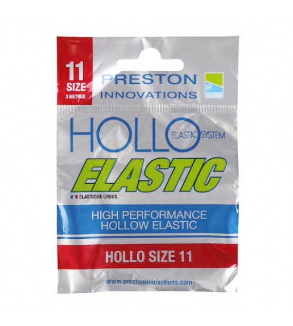 PRESTON HOLLO ELASTIC SIZE 11h RED (PIROS 2,1mm)