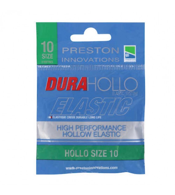 PRESTON DURA HOLLO ELASTIC - SIZE 10 - GREEN (ZÖLD 1,8mm)