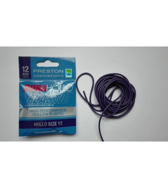 PRESTON DURA HOLLO ELASTIC - SIZE 12 - PURPLE (LILA 2,2mm)