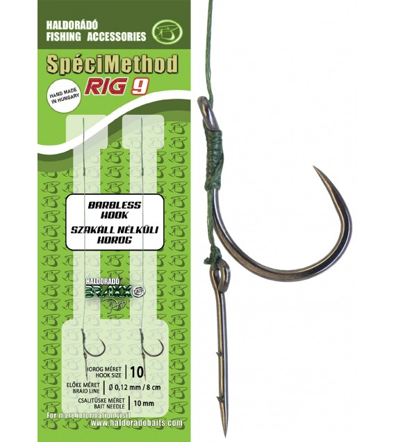 Haldorádó SpéciMethod Rig9 Braid 10 mm / 10 barbless