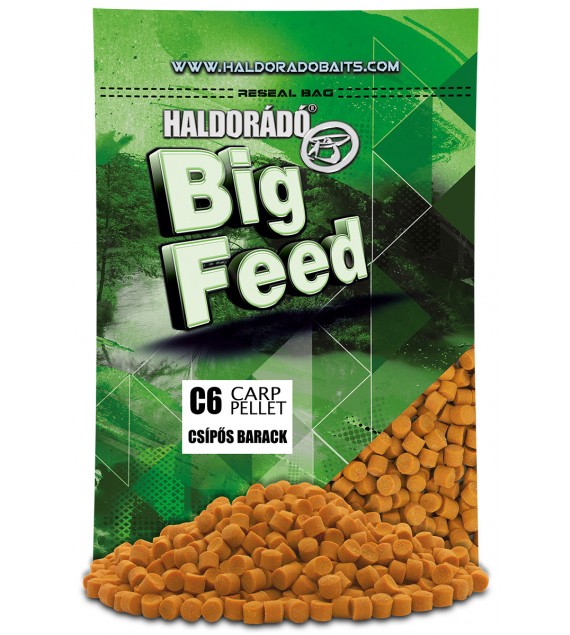 Haldorádó Big Feed - C6 Pellet - Csípős Barack