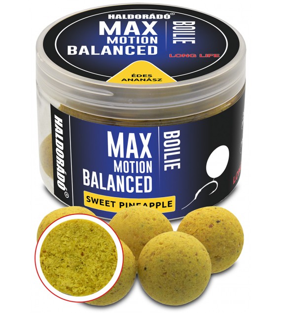 Haldorádó MAX MOTION Boilie Balanced 20 mm - Édes Ananász