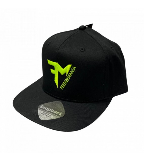 FEEDERMANIA BLACK SNAPBACK FLUO GREEN NEW 2024