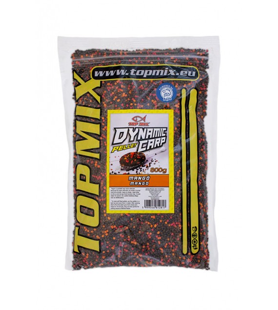 TOP MIX Dynamic Carp etető pellet, Mangó