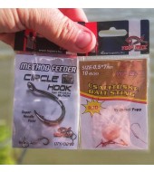 Top Mix Method feeder Circle hook #10