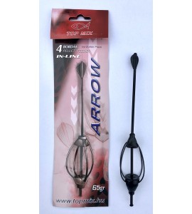 TOP MIX Négybordás arrow method feeder kosár, 65 gr