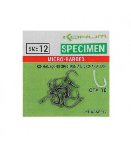 Korum XPERT SPECIMEN MICRO BARBED HOOKS - SIZE 8 