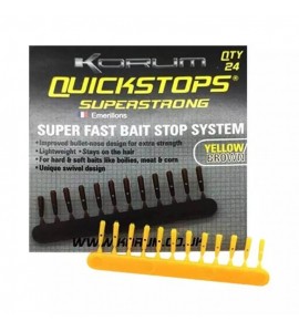 Korum QUICKSTOPS - YELLOW / BROWN