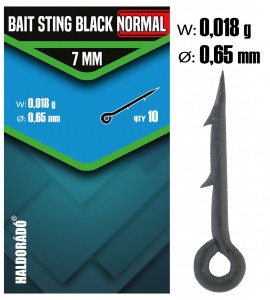 Haldorádó Bait Sting Black Fekete csalitüske NORMAL 7 mm