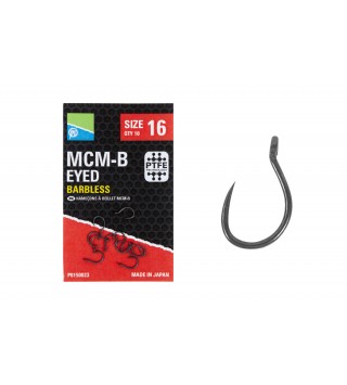 PRESTON MCM-B Eyed Hooks füles horog 18