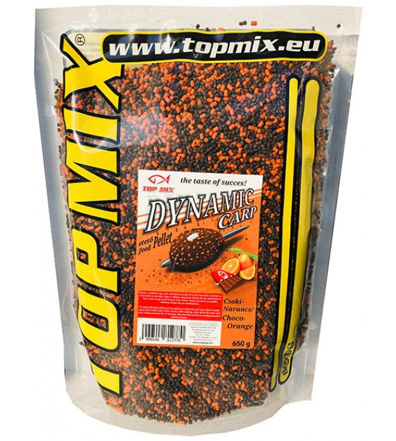 TOP MIX Dynamic Carp etető pellet,  Csoki Narancs