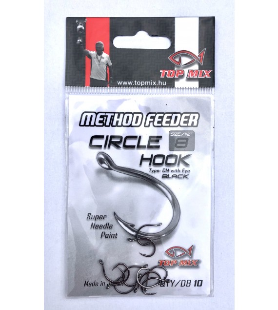 Top Mix Method feeder Circle hook #8