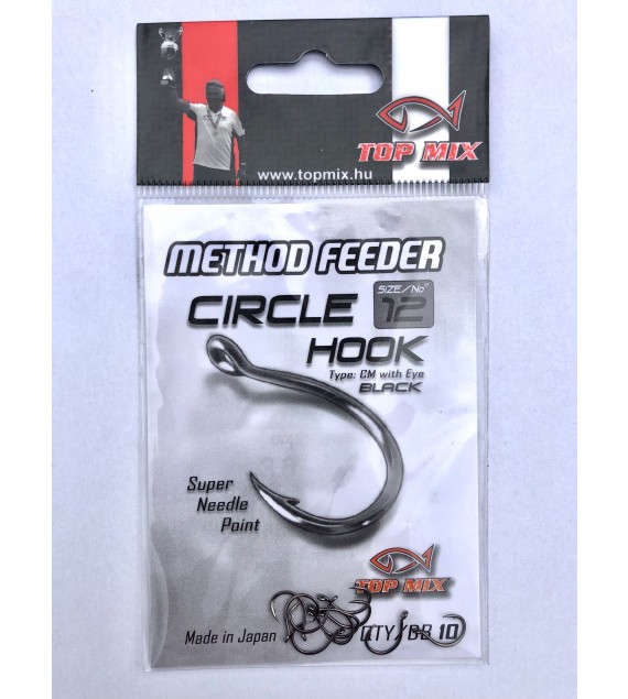 Top Mix Method feeder Circle hook #12