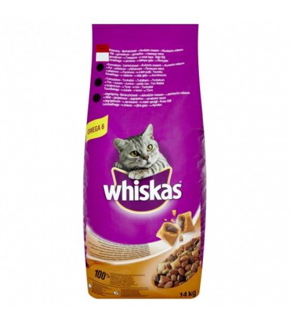 Whiskas Száraz Marha Májas Falat 14kg