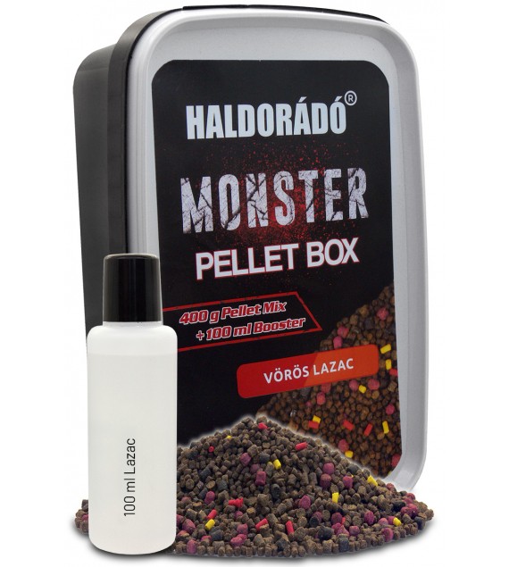 Haldorádó MONSTER Pellet Box - Vörös Lazac