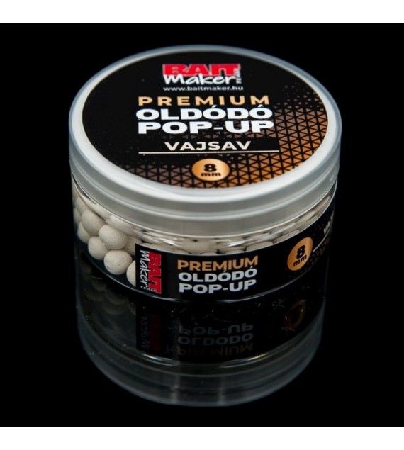 BAIT MAKER Premium Oldódó Pop Up 8 mm Vajsav 20 g