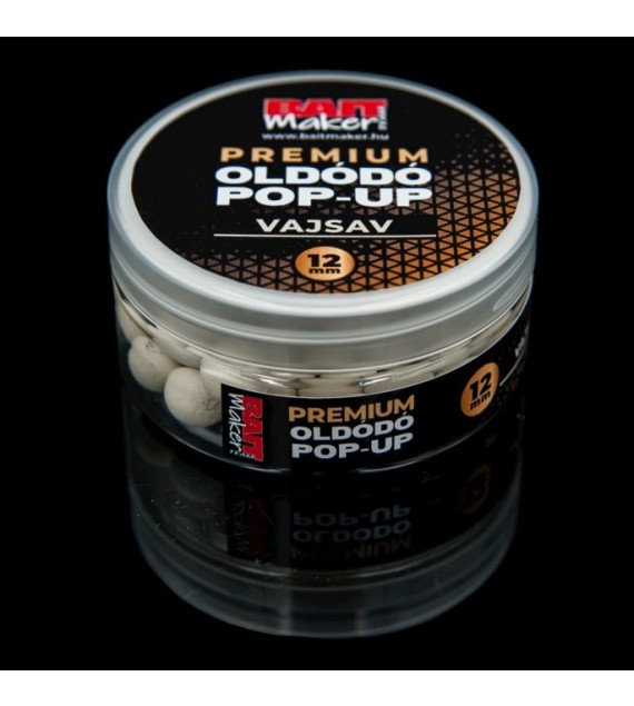 BAIT MAKER Premium Oldódó Pop Up 12 mm Vajsav 25 g