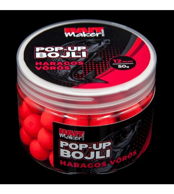 BAIT MAKER Pop Up Bojli 12 mm Haragos Vörös 50 g