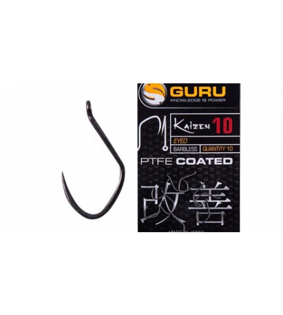 GURU Kaizen Eyed hook size 10 (Barbless/Eyed)