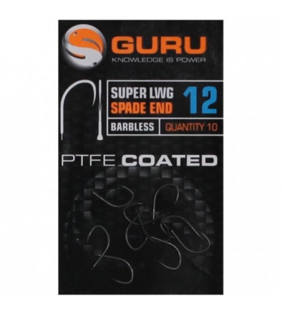 GURU Super LWG Hook Size 14 (Barbless/Spade End)