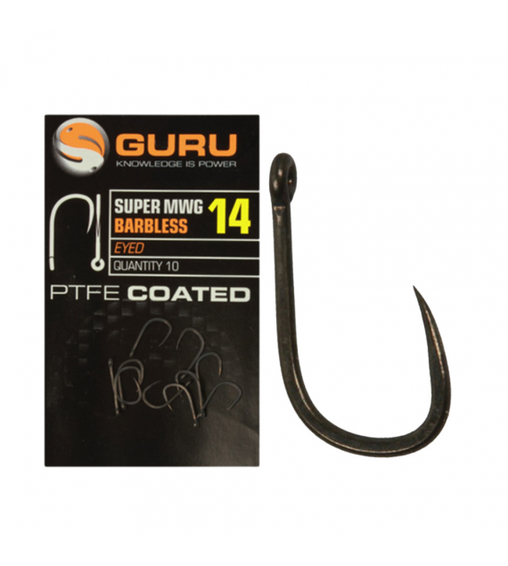 GURU Super MWG Hook Size 10 (Barbless/Eyed)