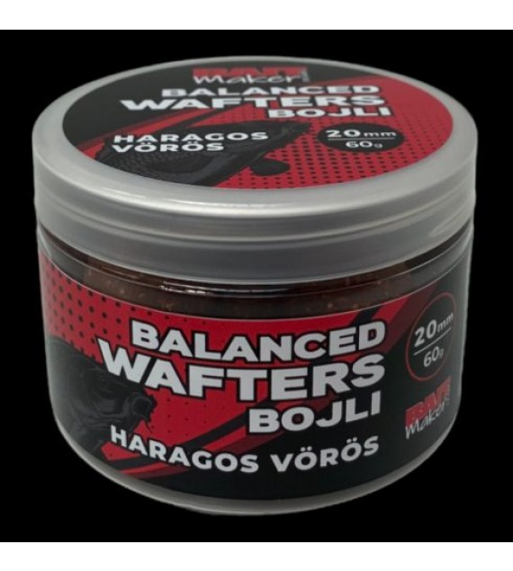 BAIT MAKER BALANCED WAFTER BOJLI HARAGOS VÖRÖS 20 MM