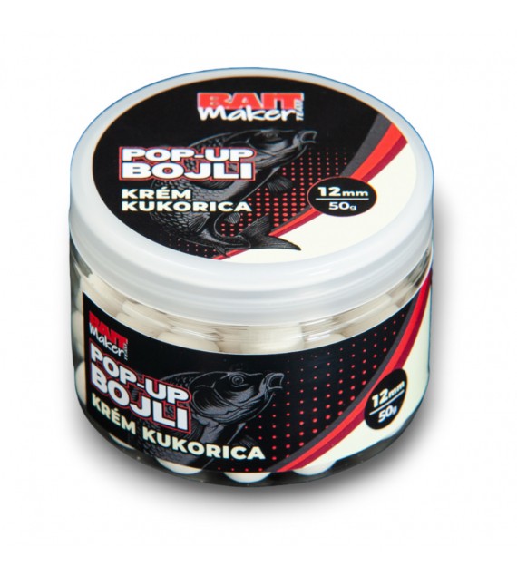 BAIT MAKER Pop Up Bojli 12 mm Krém kukorica 50 g 