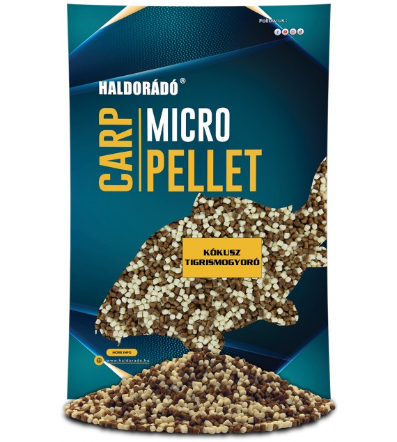 HALDORÁDÓ Carp Micro Pellet - Kókusz - Tigrismogyoró