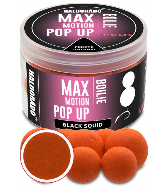 HALDORÁDÓ MAX MOTION Boilie Pop Up 16, 20 mm - Fekete Tintahal