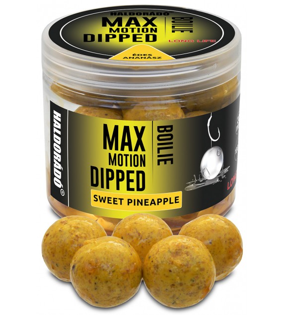 Haldorádó MAX MOTION Boilie Dipped 20 mm - Édes Ananász
