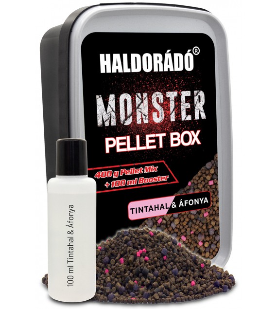 Haldorádó MONSTER Pellet Box - Tintahal & Áfonya