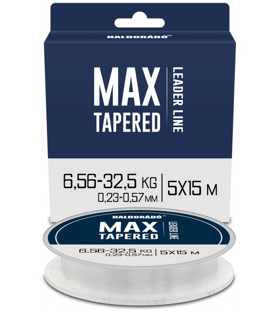 Haldorádó MAX TAPERED Leader 5x15 m - 0,23-0,57 mm dobóelőke