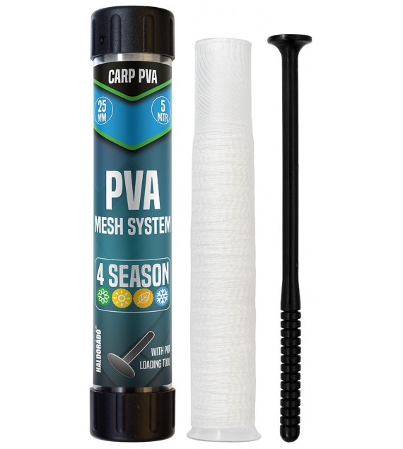 Haldorádó Carp PVA Mesh System 25 mm - PVA háló csövön tömörítővel 5 m
