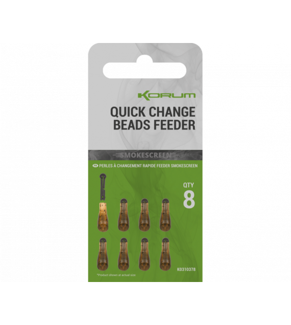 Korum Quick Change Beads Smokescreen gyorskapocs - FEEDER