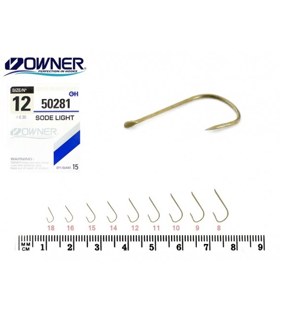 OWNER SODE LIGHT 50281 lapkás horog – 10