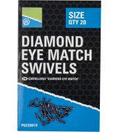PRESTON DIAMOND EYE MATCH SWIVELS - SIZE 10
