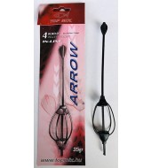 TOP MIX Négybordás arrow method feeder kosár, 35g