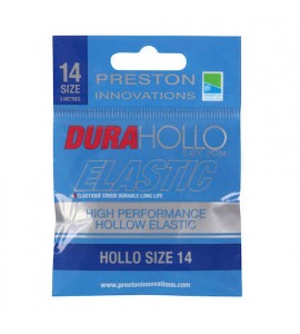 PRESTON DURA HOLLO ELASTIC - SIZE 14 - PEARL BLUE (GYÖNGYKÉK 2,4mm)