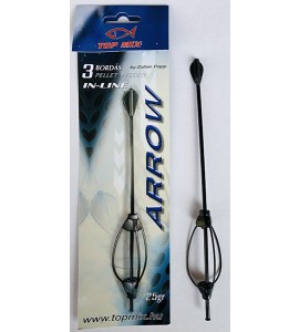 TOP MIX Hárombordás arrow method feeder kosár, 25g