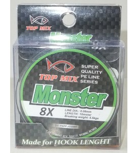 TOP MIX X8 Monster előke zsinór 0,08mm