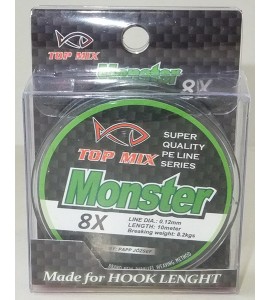 TOP MIX X8 Monster előke zsinór 0,12mm