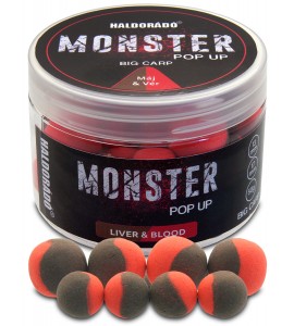 Haldorádó MONSTER Pop Up Big Carp 13, 17 mm - Máj & Vér