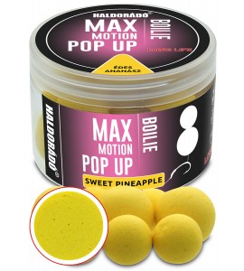 HALDORÁDÓ MAX MOTION Boilie Pop Up 16, 20 mm - Édes Ananász