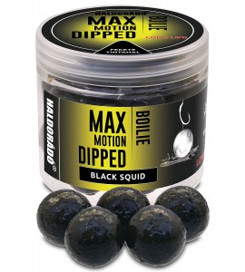 Haldorádó MAX MOTION Boilie Dipped 20 mm - Fekete Tintahal