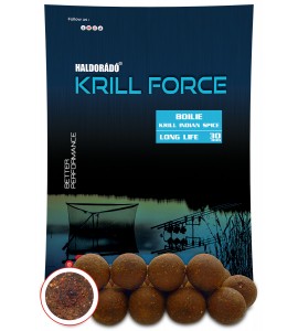 Haldorádó KRILL FORCE Boilie Long Life 30 mm - Krill Indian Spice