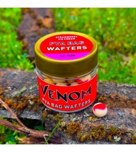 Feedermánia Venom PVA Bag Wafters - Strawberry Ice Cream 10mm