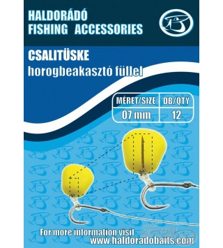 Haldorádó Csalitüske horogbeakasztó füllel - 7mm