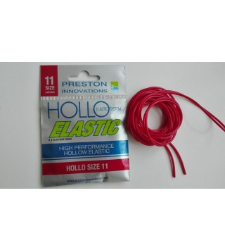 PRESTON HOLLO ELASTIC SIZE 11h RED (PIROS 2,1mm)