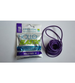 PRESTON HOLLO ELASTIC SIZE 19h PURPLE (LILA 3,2mm)